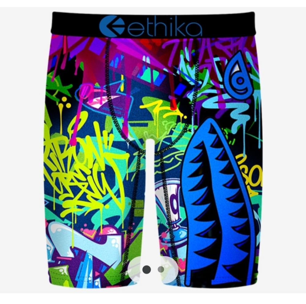 Ethika Boys Staple Graffiti Print Boxer Briefs - ASCENDED YS (6-8)